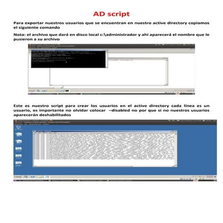 Script active directory1 | DOCX