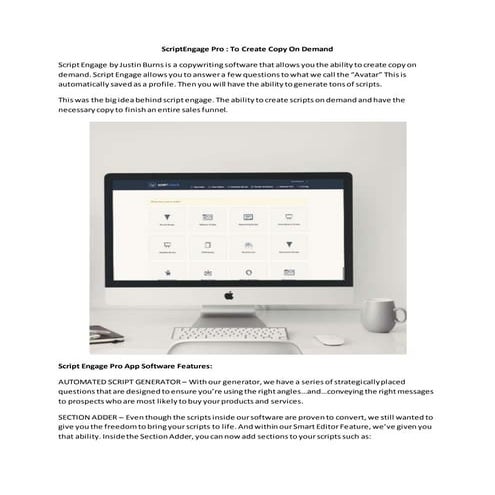 ScriptEngage Pro : To Create Copy On Demand