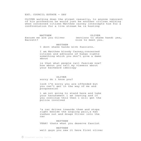 Unit 19 scriptwriting learning aim a | DOCX
