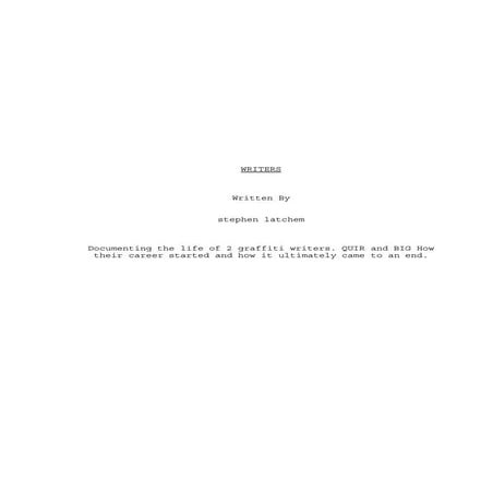 Final Screenplay Post Client Feedback