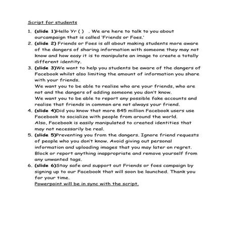 Script for Assemblies