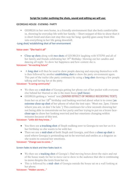 Script as media coursework | PDF