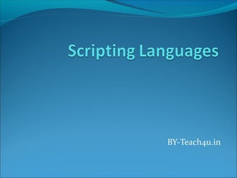 Scripting languages