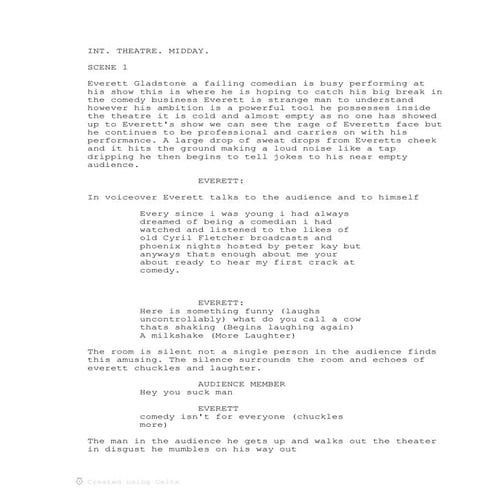 First draft script | PDF