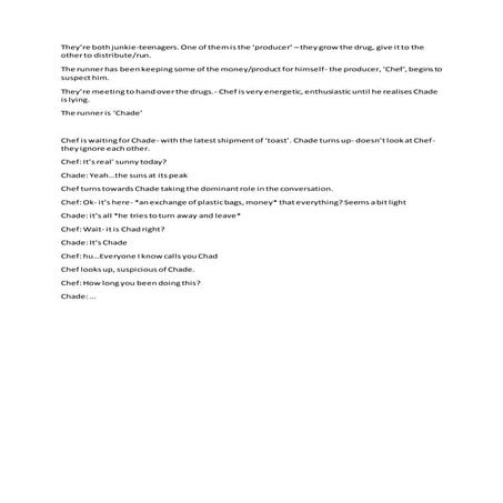 Script notes | DOCX