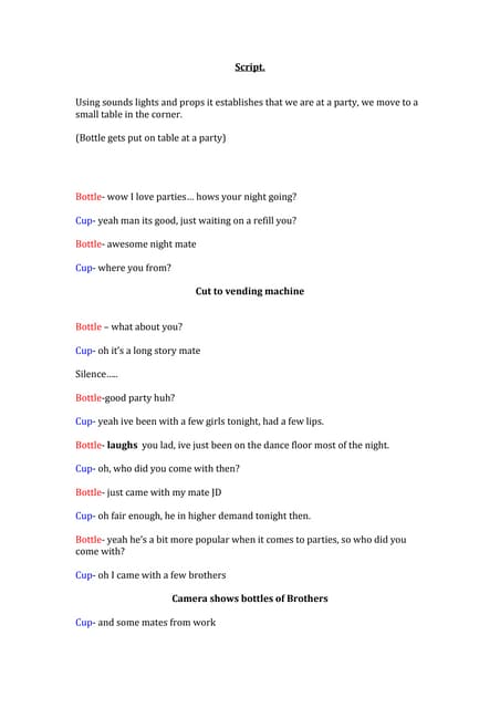 Script with storyboard | DOC