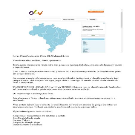 Script php clone_olx_mercadolivre