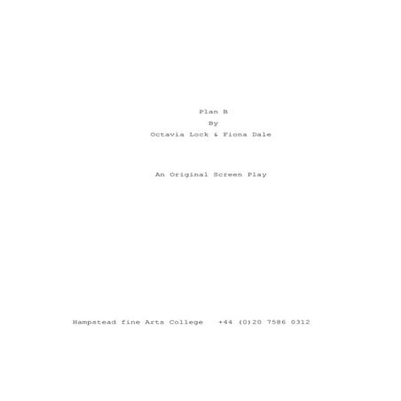 Final Plan B Script