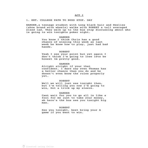 Script poker night | PDF