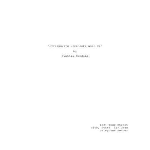Script template | PDF