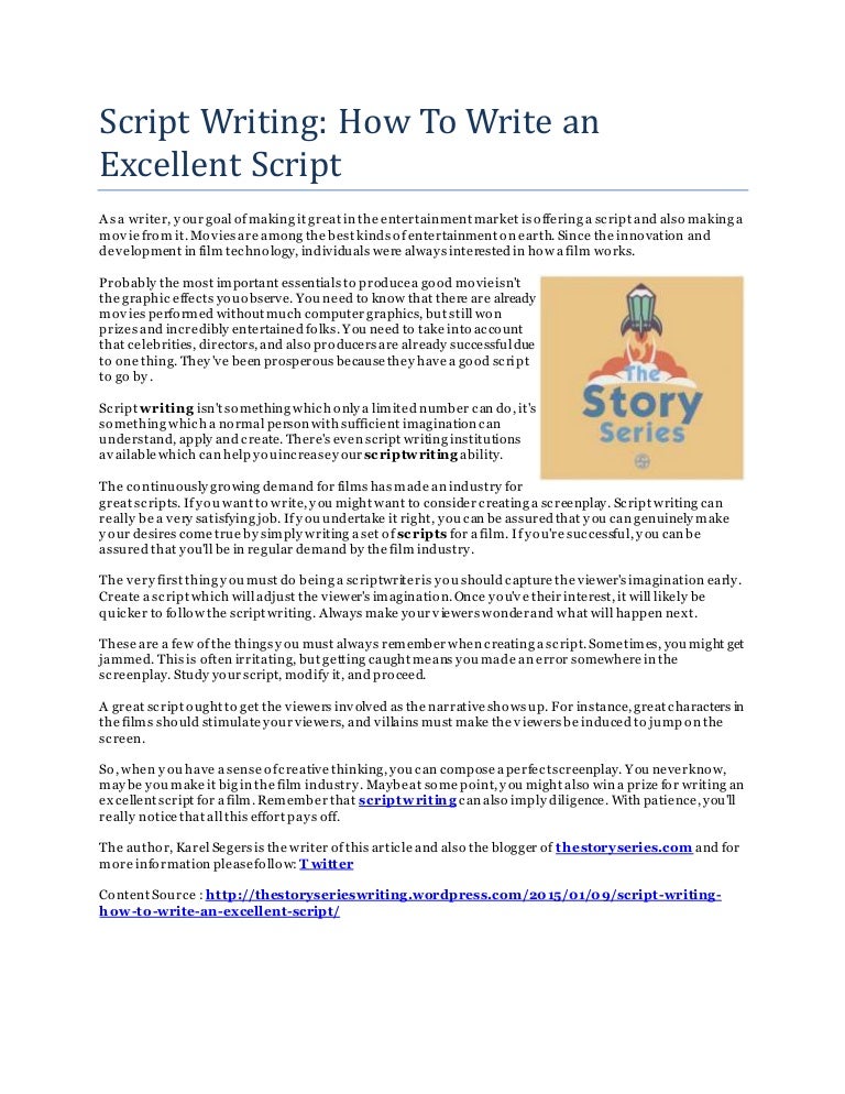 Script writing prompts image