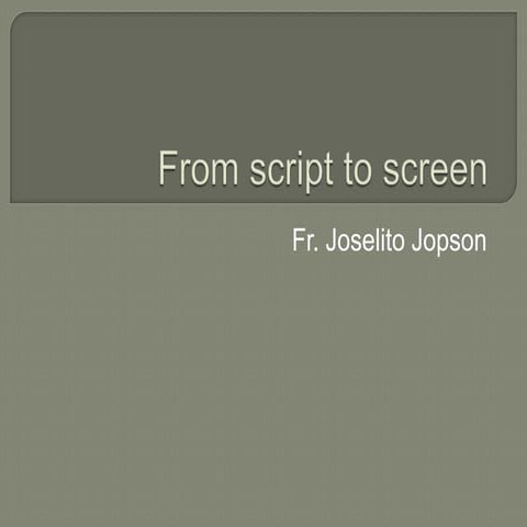 Script Writing: Introduction | PPTX | Screenwriting | Content Production