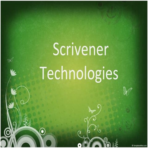 Scrivener profile