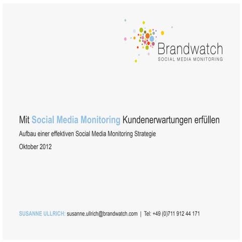 Mit Social Media Monitoring Kundenerwartungen erfüllen