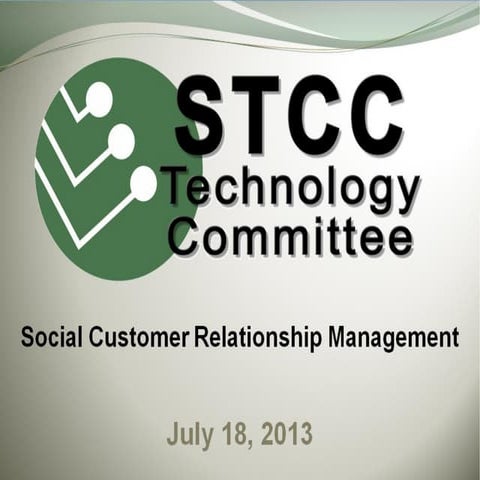 Social Customer Relationship Management (sCRM) presentation