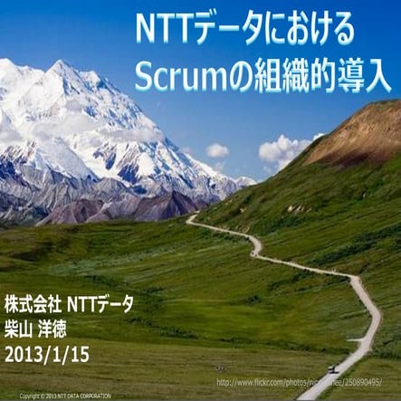 NTTデータにおけるScrumの組織的導入