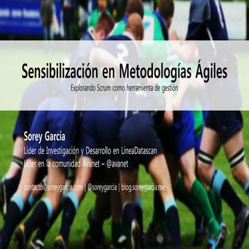 Sensibilización en Metodologías Ágiles