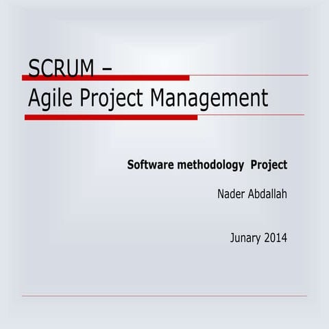 Scrum Methodology 