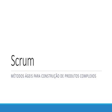 Treinamento de Scrum