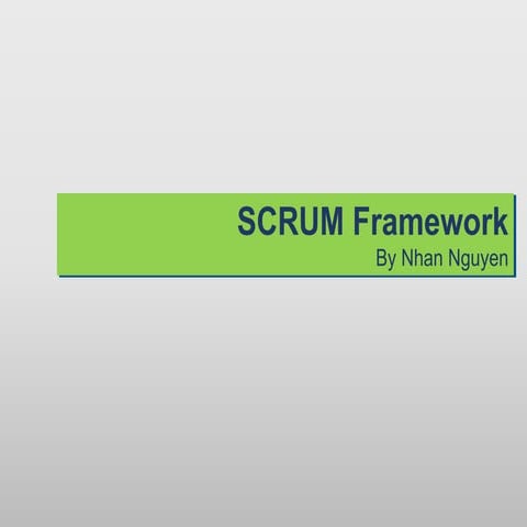 Scrum Framework