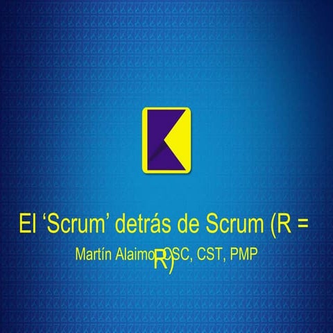 Scrum detrás de Scrum en Ágiles 2013
