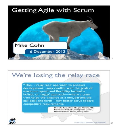 Getting Agile with Srum
