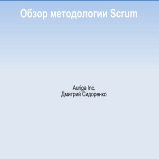 Введение в Scrum