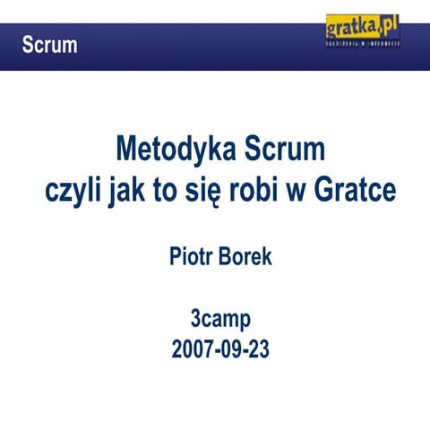 Scrum w Gratce