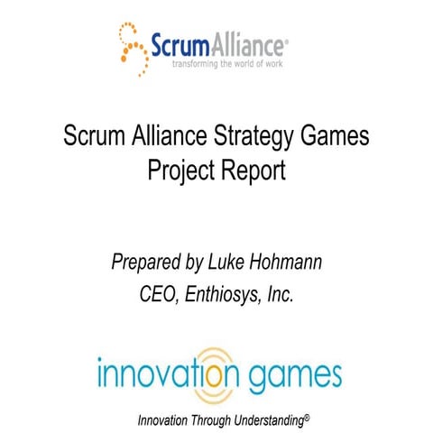 Scrum Alliance Growth Games Project