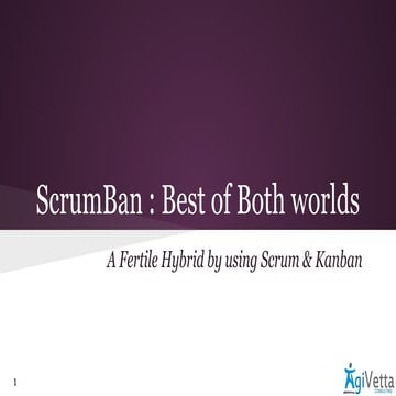 ScrumBan : Best of Both Worlds. A Fertile Hybrid