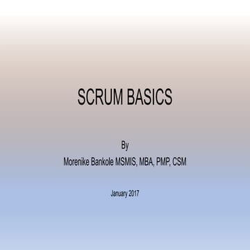 Scrum basics
