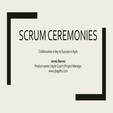 Scrum Ceremonies