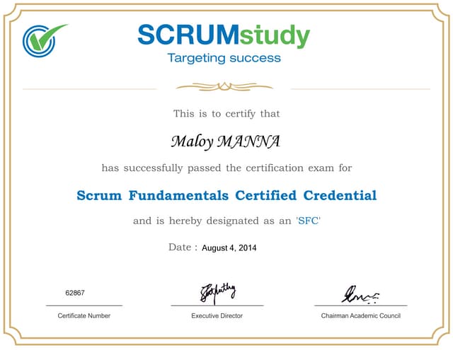 Scrum Certification - SFC