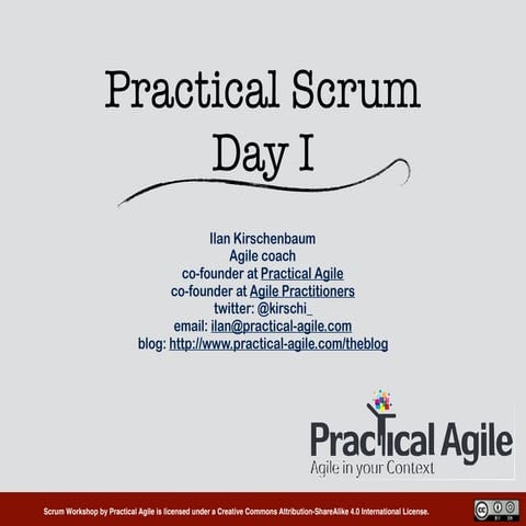 Practical Scrum course day 1