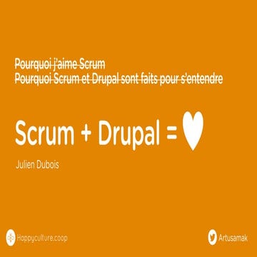 Agilité - Drupal et Scrum sont faits pour s'entendre