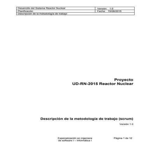 Scrum en el proyecto