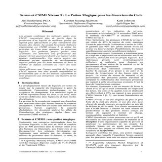 Scrum et CMMI Niveau 5 - La Potion ...