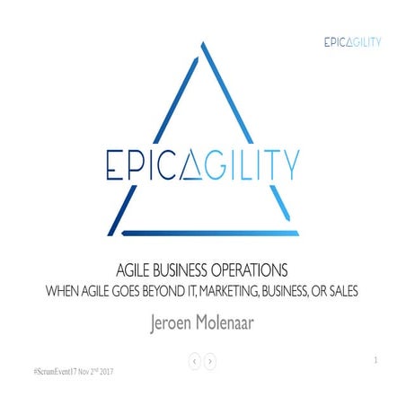 Scrumevent - BusOps agile als agile verder gaat dan IT en marketing.