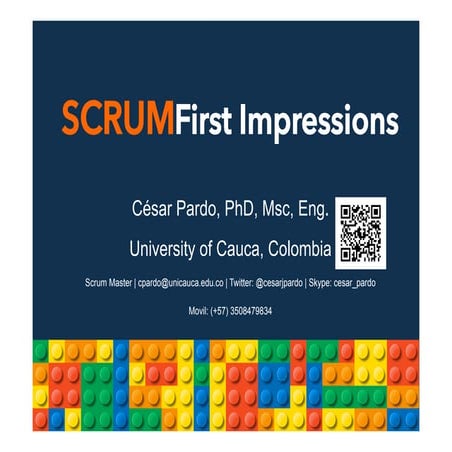 Scrum first impressions