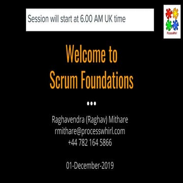 Scrum foundation   online