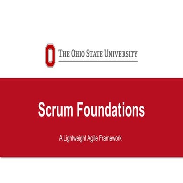 Scrum Foundations