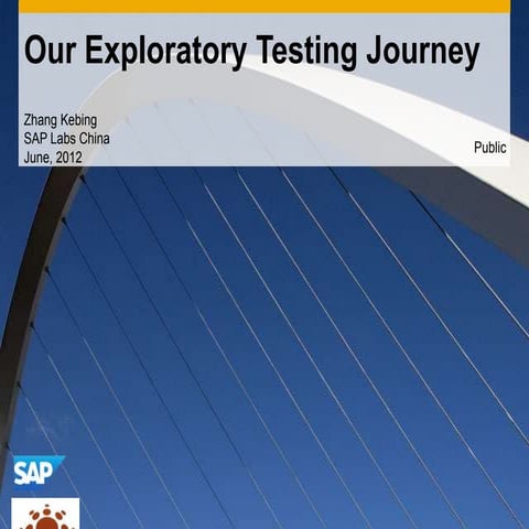 Scrum Gathering 2012 Shanghai_敏捷测试与质量管理分会场演讲话题：探索性测试之旅 – 我们团队的探索性测试实战经验（张克冰）