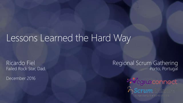 Lessons Learned The Hard Way - Scru...