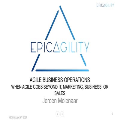 Scrumgathering Singapore - Business operation in agile