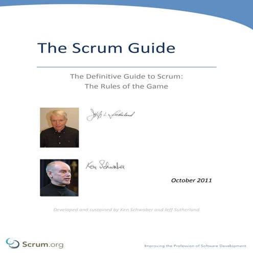 The definitive guide to scrum: the rules of the game