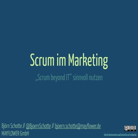 Scrum im Marketing