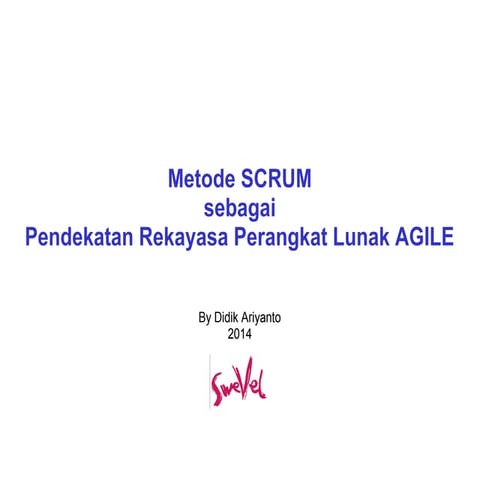 Scrum in agile