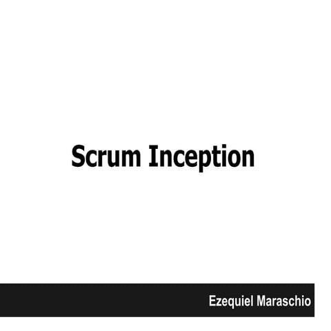 Scrum inception