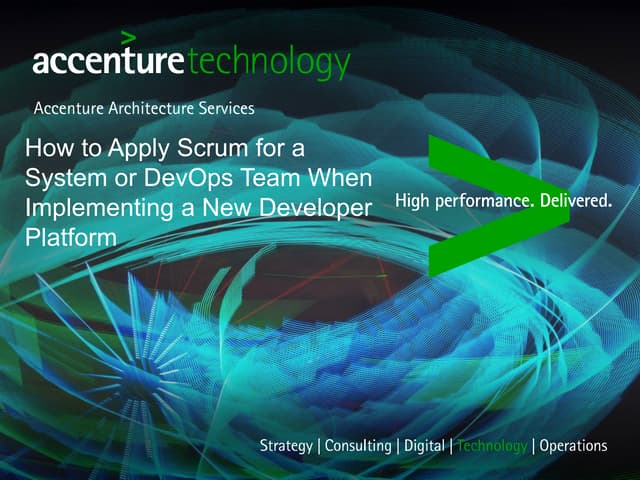 Scrum in dev ops teams - Presentation from Scrum Gathering Bangalore