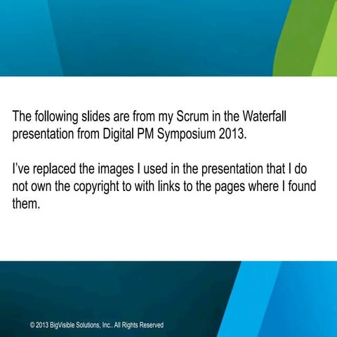 Scrum in the waterfall dpm2013 no pix rfs